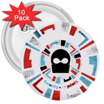 Twenty One Pilots  3  Button (10 pack)
