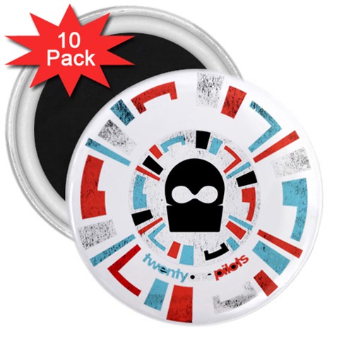 Twenty One Pilots  3  Magnet (10 pack) from ArtsNow.com Front