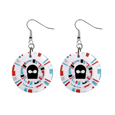 Twenty One Pilots  1  Button Earrings from ArtsNow.com Front
