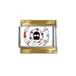 Twenty One Pilots  Gold Trim Italian Charm (9mm)