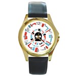 Twenty One Pilots  Round Gold Metal Watch