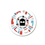 Twenty One Pilots  Magnet 3  (Round)