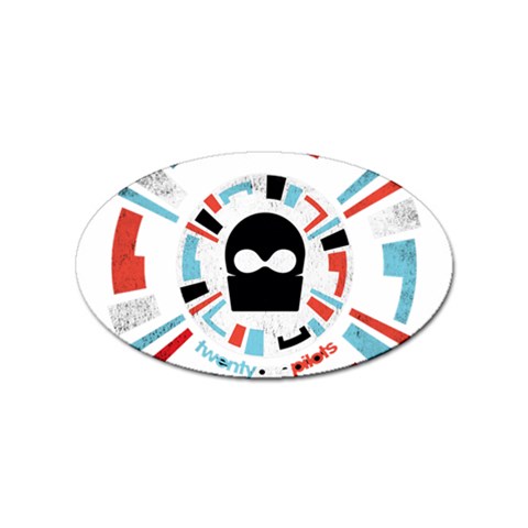 Twenty One Pilots  Sticker Oval (100 pack) from ArtsNow.com Front