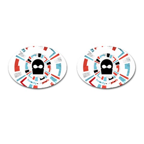Twenty One Pilots  Cufflinks (Oval) from ArtsNow.com Front(Pair)
