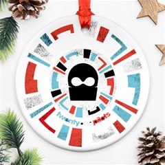 Twenty One Pilots  Round Ornament (Two Sides) from ArtsNow.com Back