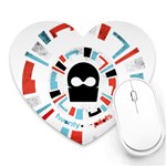 Twenty One Pilots  Heart Mousepad