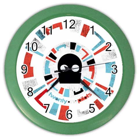 Twenty One Pilots  Color Wall Clock from ArtsNow.com Front