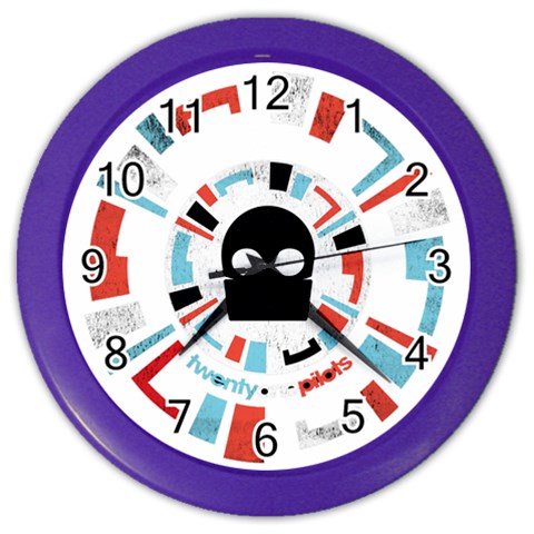 Twenty One Pilots  Color Wall Clock from ArtsNow.com Front