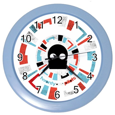 Twenty One Pilots  Color Wall Clock from ArtsNow.com Front