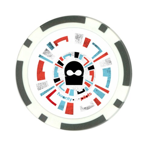 Twenty One Pilots  Poker Chip Card Guard (10 pack) from ArtsNow.com Front