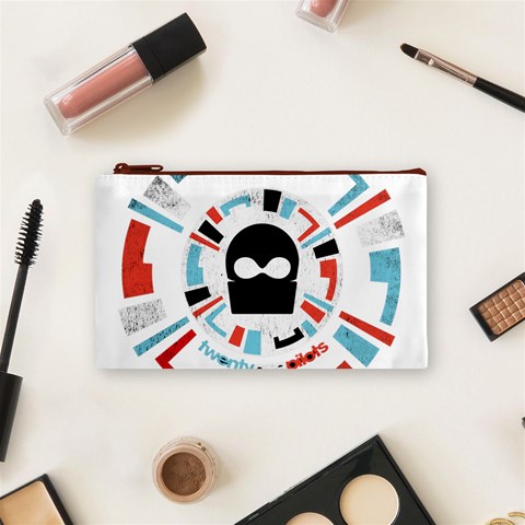 Twenty One Pilots  Cosmetic Bag (Small) from ArtsNow.com Front
