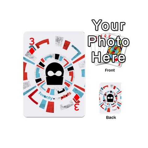 Twenty One Pilots  Playing Cards 54 (Mini) from ArtsNow.com Front - Diamond3