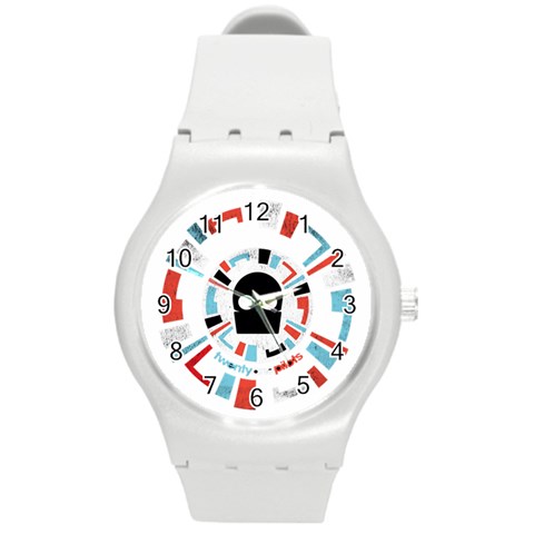 Twenty One Pilots  Round Plastic Sport Watch (M) from ArtsNow.com Front