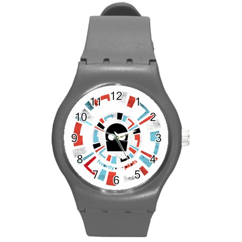 Twenty One Pilots  Round Plastic Sport Watch (M) from ArtsNow.com Front