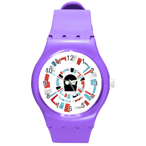 Twenty One Pilots  Round Plastic Sport Watch (M) from ArtsNow.com Front