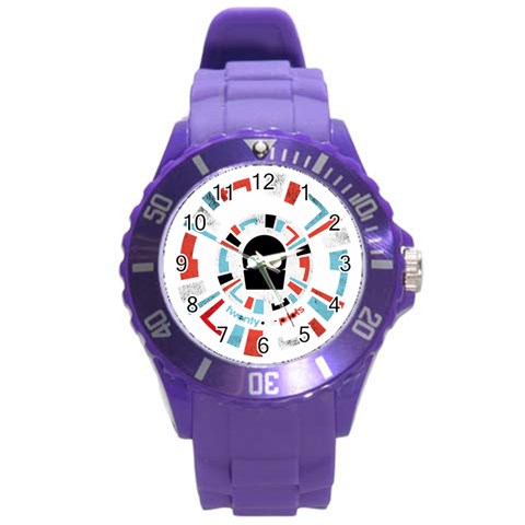 Twenty One Pilots  Round Plastic Sport Watch (L) from ArtsNow.com Front