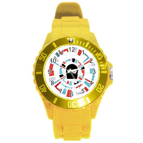 Twenty One Pilots  Round Plastic Sport Watch (L) from ArtsNow.com Front