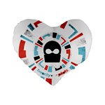 Twenty One Pilots  Standard 16  Premium Heart Shape Cushion 