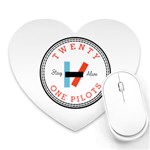 Twenty One Pilots  Heart Mousepad