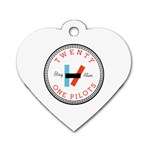 Twenty One Pilots  Dog Tag Heart (One Side)