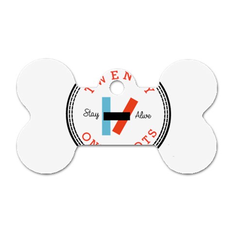 Twenty One Pilots  Dog Tag Bone (Two Sides) from ArtsNow.com Back