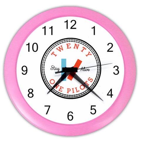 Twenty One Pilots  Color Wall Clock from ArtsNow.com Front