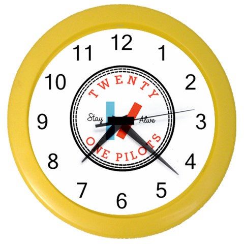 Twenty One Pilots  Color Wall Clock from ArtsNow.com Front