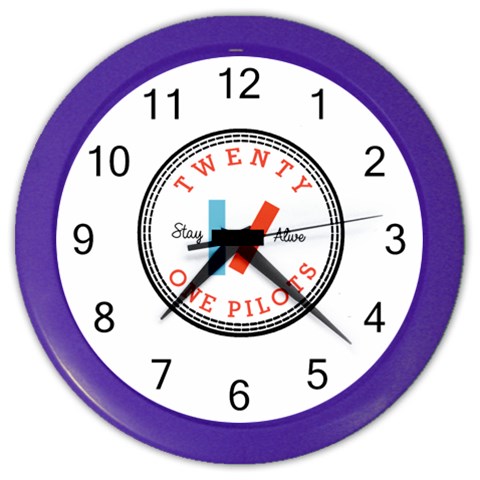 Twenty One Pilots  Color Wall Clock from ArtsNow.com Front