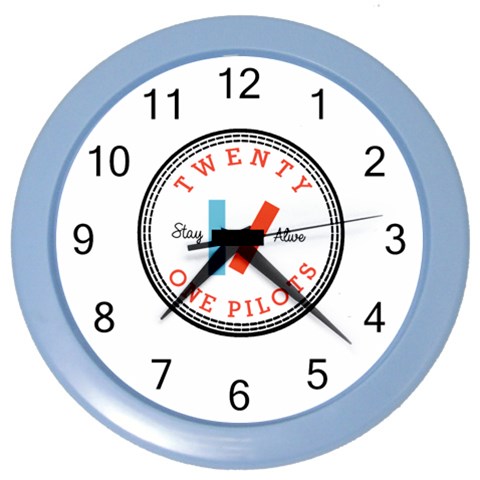 Twenty One Pilots  Color Wall Clock from ArtsNow.com Front