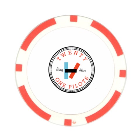 Twenty One Pilots  Poker Chip Card Guard from ArtsNow.com Front