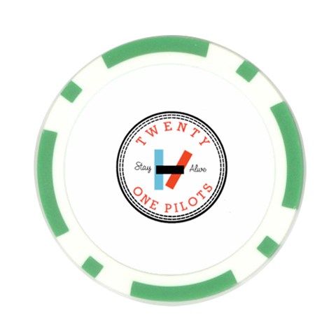 Twenty One Pilots  Poker Chip Card Guard from ArtsNow.com Front