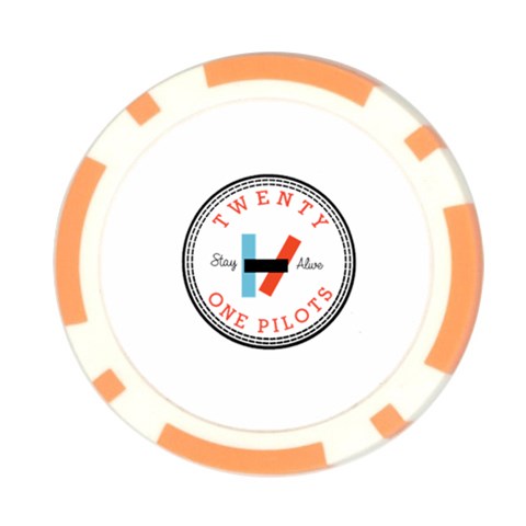 Twenty One Pilots  Poker Chip Card Guard from ArtsNow.com Front