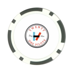 Twenty One Pilots  Poker Chip Card Guard from ArtsNow.com Front