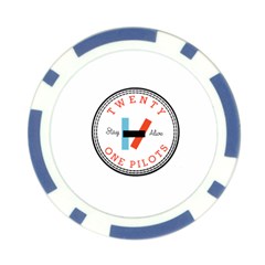 Twenty One Pilots  Poker Chip Card Guard from ArtsNow.com Front
