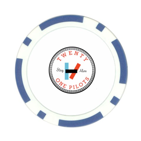 Twenty One Pilots  Poker Chip Card Guard from ArtsNow.com Back