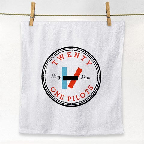 Twenty One Pilots  Face Towel from ArtsNow.com Front