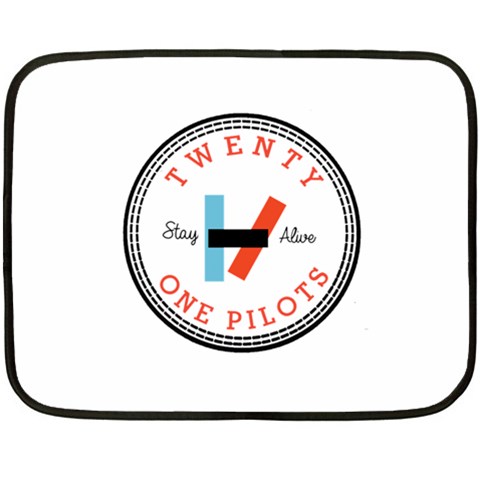 Twenty One Pilots  Double Sided Fleece Blanket (Mini) from ArtsNow.com 35 x27  Blanket Back