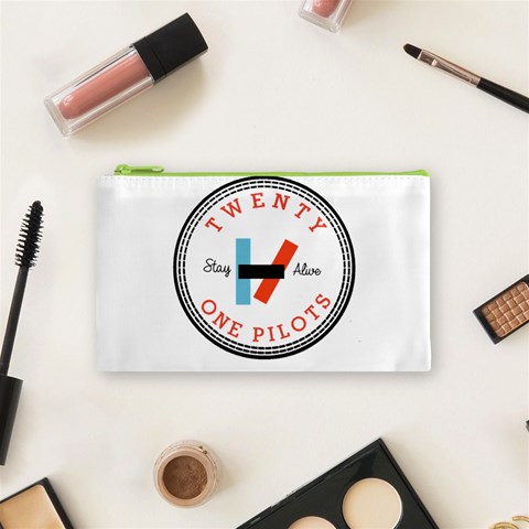 Twenty One Pilots  Cosmetic Bag (Small) from ArtsNow.com Front