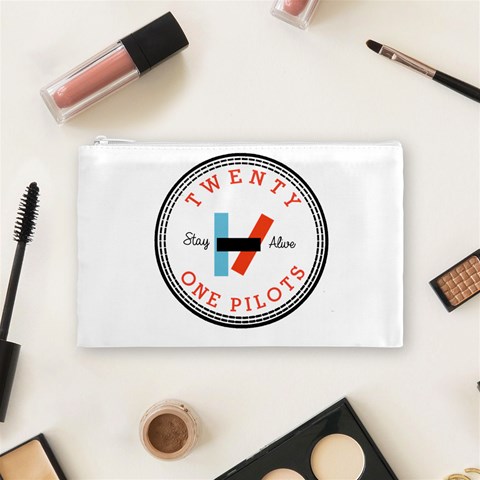 Twenty One Pilots  Cosmetic Bag (Medium) from ArtsNow.com Front