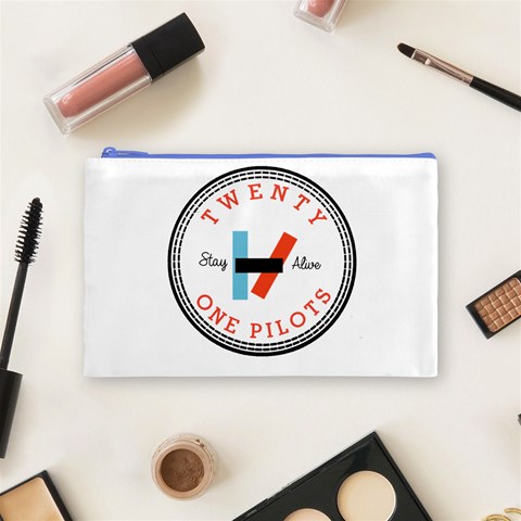 Twenty One Pilots  Cosmetic Bag (Medium) from ArtsNow.com Front