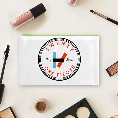Twenty One Pilots  Cosmetic Bag (Medium) from ArtsNow.com Front