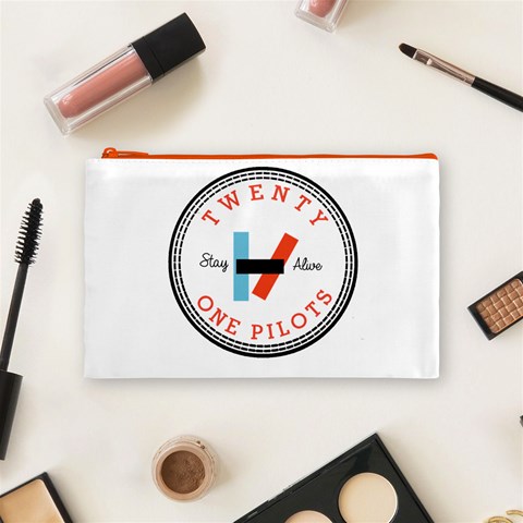 Twenty One Pilots  Cosmetic Bag (Medium) from ArtsNow.com Front