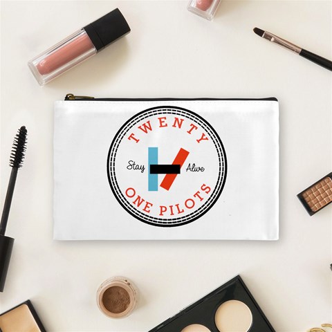 Twenty One Pilots  Cosmetic Bag (Medium) from ArtsNow.com Front
