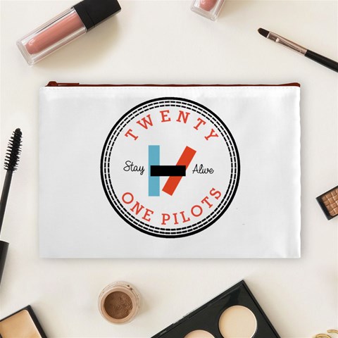 Twenty One Pilots  Cosmetic Bag (Large) from ArtsNow.com Front