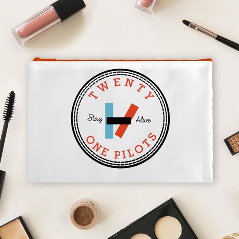 Twenty One Pilots  Cosmetic Bag (Large) from ArtsNow.com Front