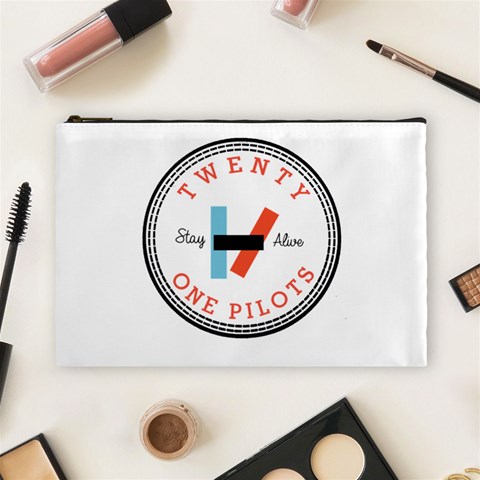 Twenty One Pilots  Cosmetic Bag (Large) from ArtsNow.com Front