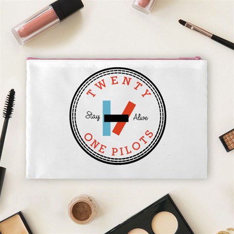 Twenty One Pilots  Cosmetic Bag (Large) from ArtsNow.com Back