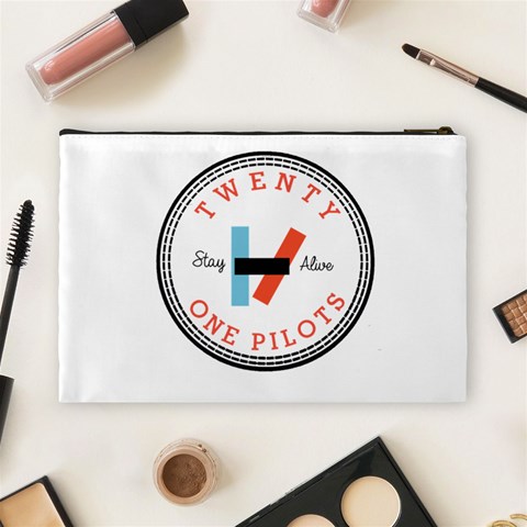 Twenty One Pilots  Cosmetic Bag (Large) from ArtsNow.com Back