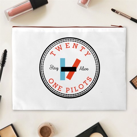 Twenty One Pilots  Cosmetic Bag (XL) from ArtsNow.com Back