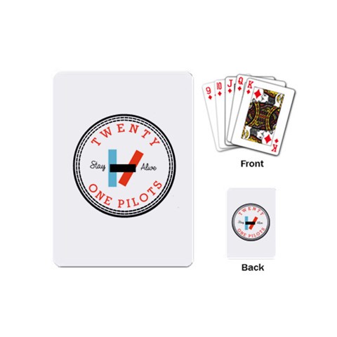 Twenty One Pilots  Playing Cards (Mini) from ArtsNow.com Back